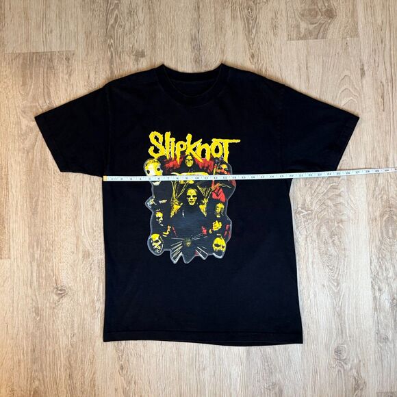 Slipknot Graphic T-Shirt Band Collage Print Black Size L Nu Metal Tee - Picture 3 of 4